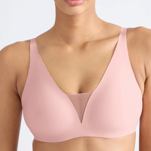 Knix Shadow Mesh TShirt Bra in Rose Water Pink Size S+ (32D-DDD) - Picture 3 of 11